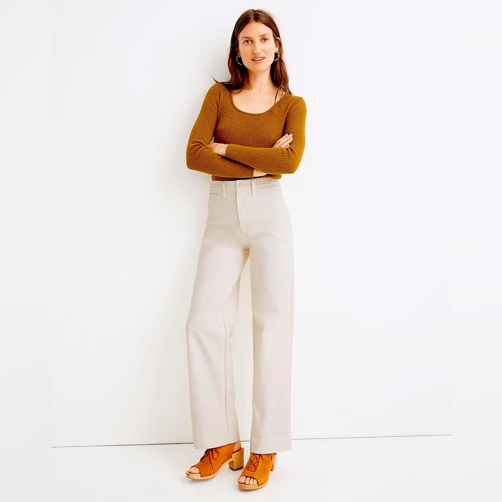 Madewell Slim Emmett Wide-Leg Pants, Size 23
